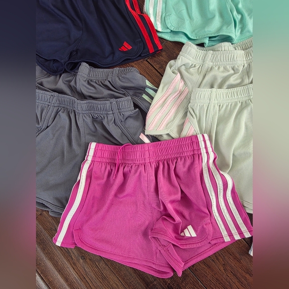 Adidas Youth Girls Soccer Track Mesh Shorts Sz Small (7-8) EUC Various Colors - Picture 2 of 11
